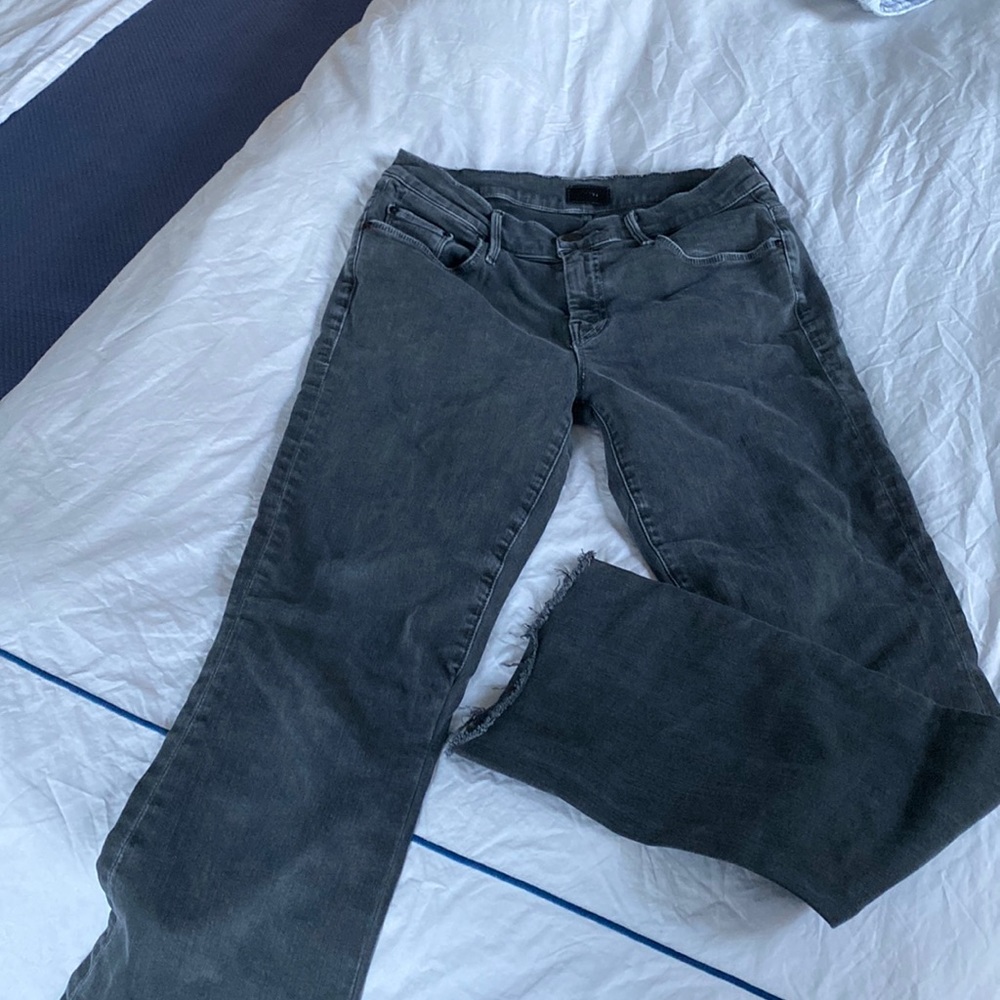 MOTHER weekender fray denim